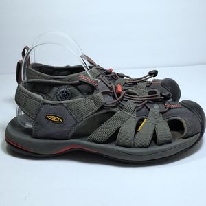 Keen Gray and Red Men's Sandals